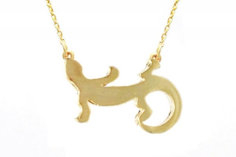 Ozel] Daily Point Brass Necklace [