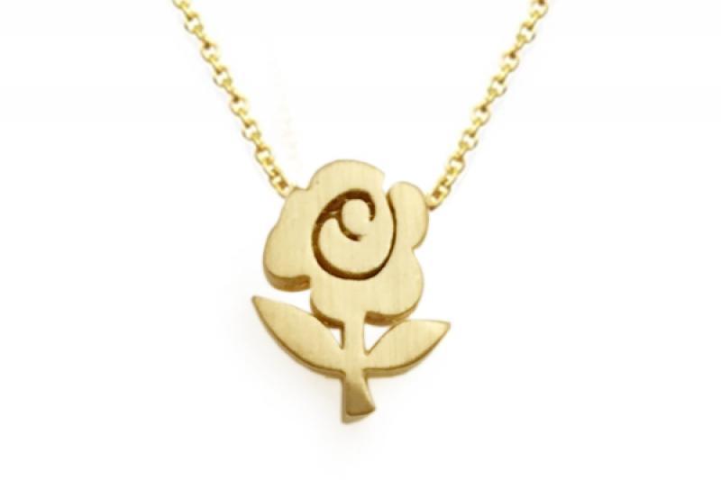 [Ozel] Chic Point Brass Necklace