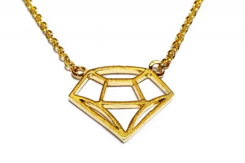 [Ozel] Elegant Glossy Brass Necklace