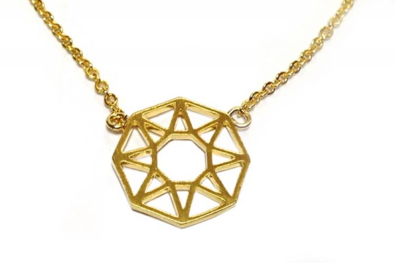 [Ozel] Chic Point Brass Necklace