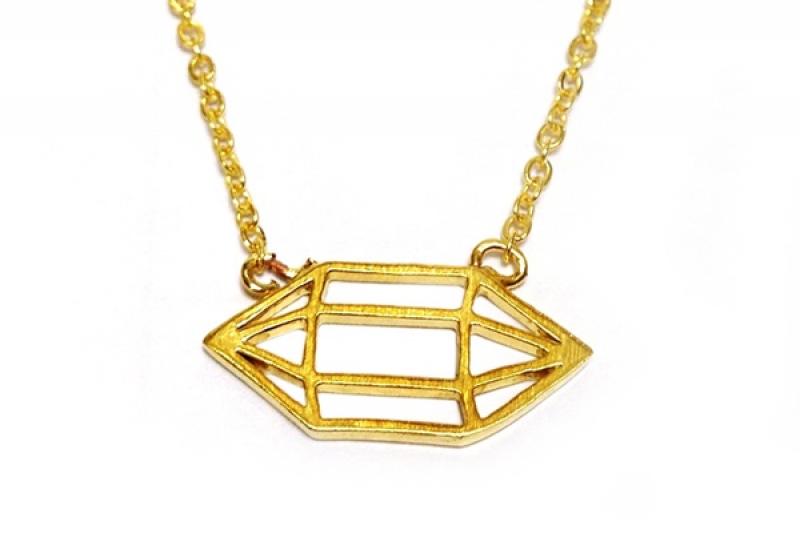 [Ozel] Delicate Fit Matte Brass Necklace