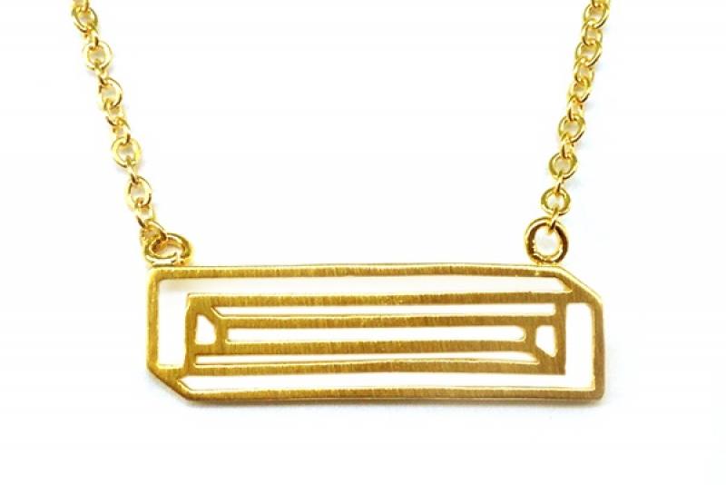 Ozel] Trendy Brass Necklace
