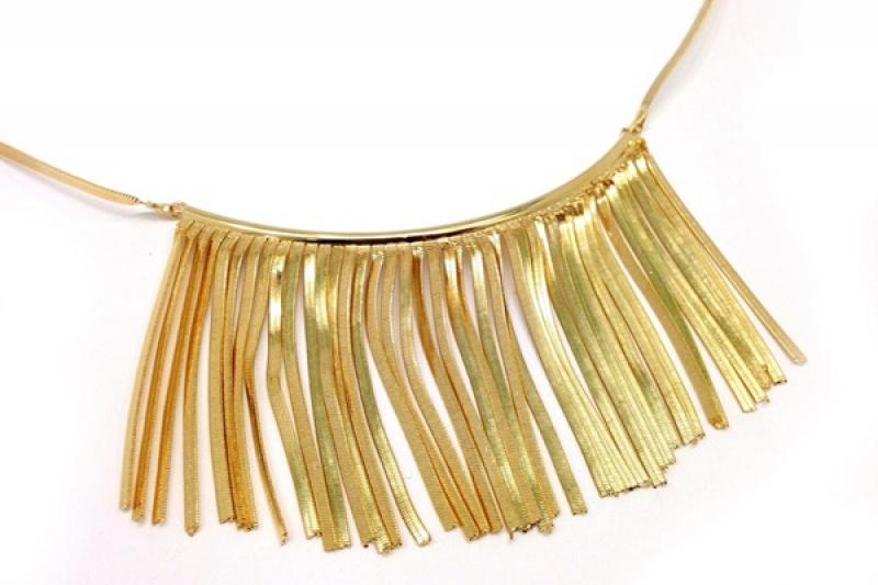 [Ozel] Layered Glossy Chain Brass Necklace