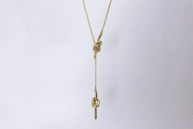 [Ozel] Simple Minimal Glossy Brass Zinc Alloy Necklace