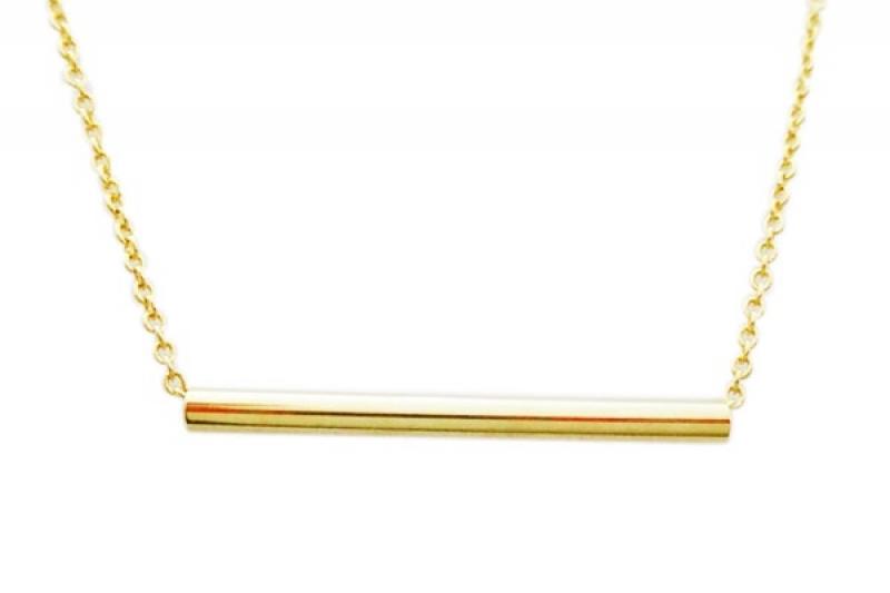 [Ozel] Romantic Mood Glossy Brass Necklace