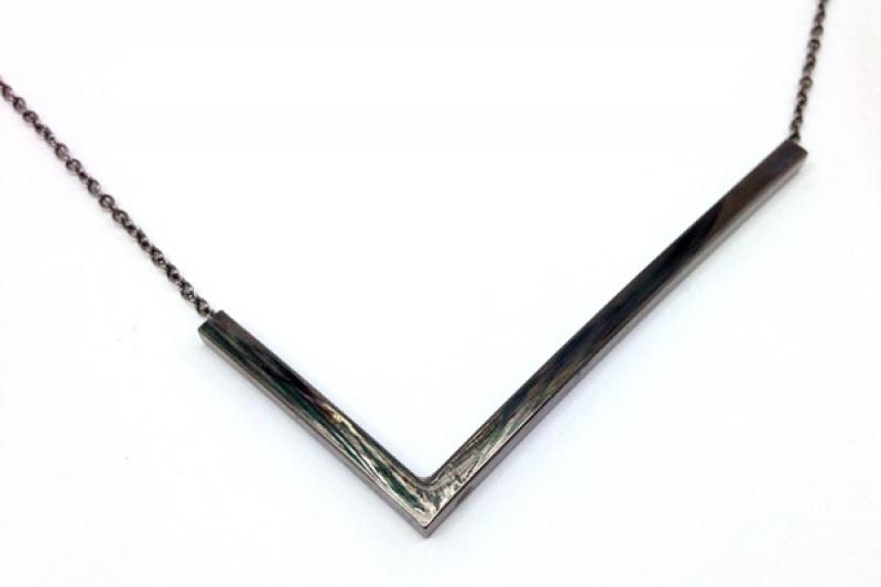 [Ozel] Simple Minimal Glossy Brass Necklace