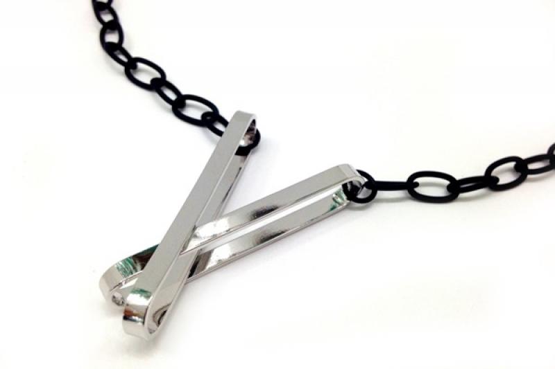 ] Feminine Glossy Brass Necklace [Ozel]