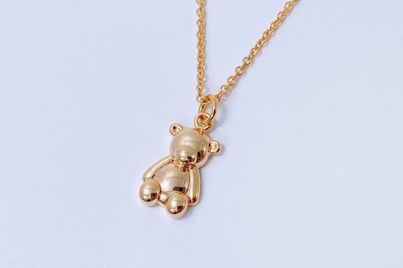 [Ozel] Daily Point Glossy Zinc Alloy Necklace