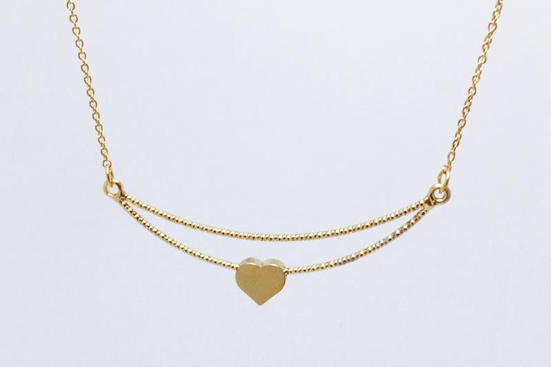 [Ozel] Sophisticated Glossy Brass Necklace