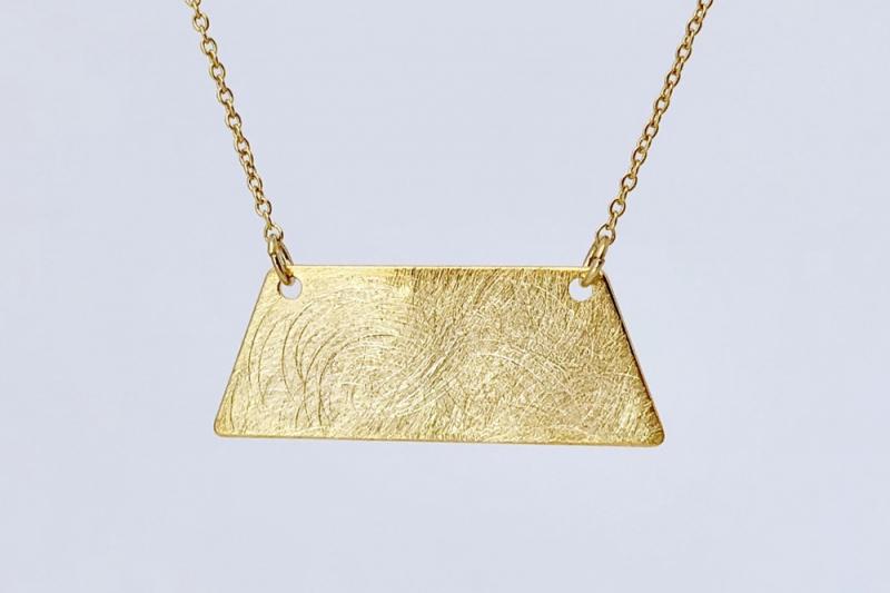 [Ozel] Elegant Asymmetrical Curve Necklace