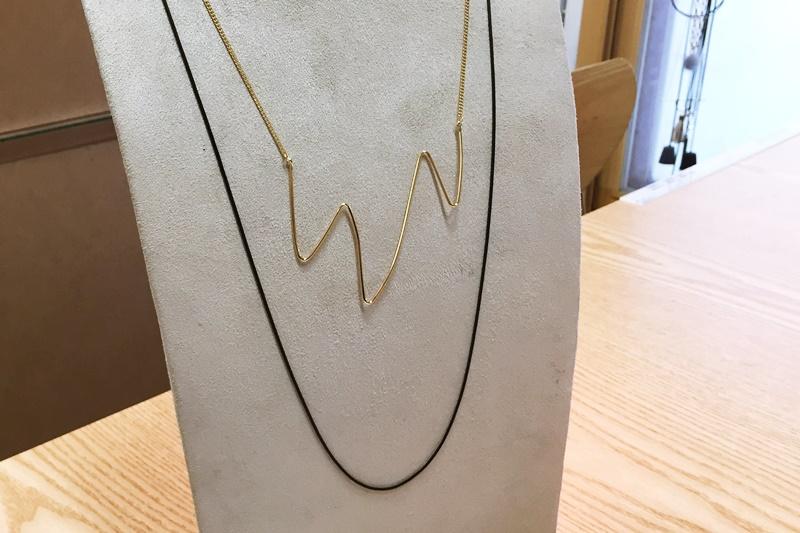 [Ozel] Layered Glossy Brass Necklace