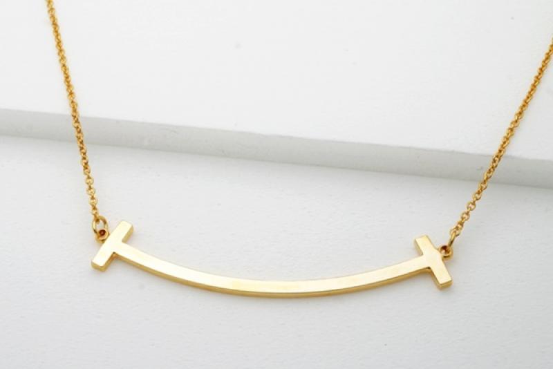 [Ozel] Simple Minimal Glossy Brass Necklace