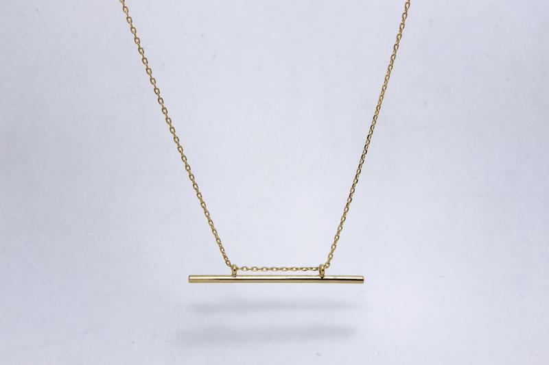 [Ozel] Chic Point Glossy Necklace