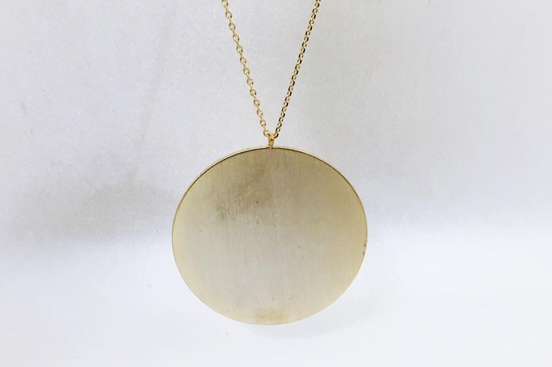 [Ozel] Girlfriend Gift Matte Brass Necklace