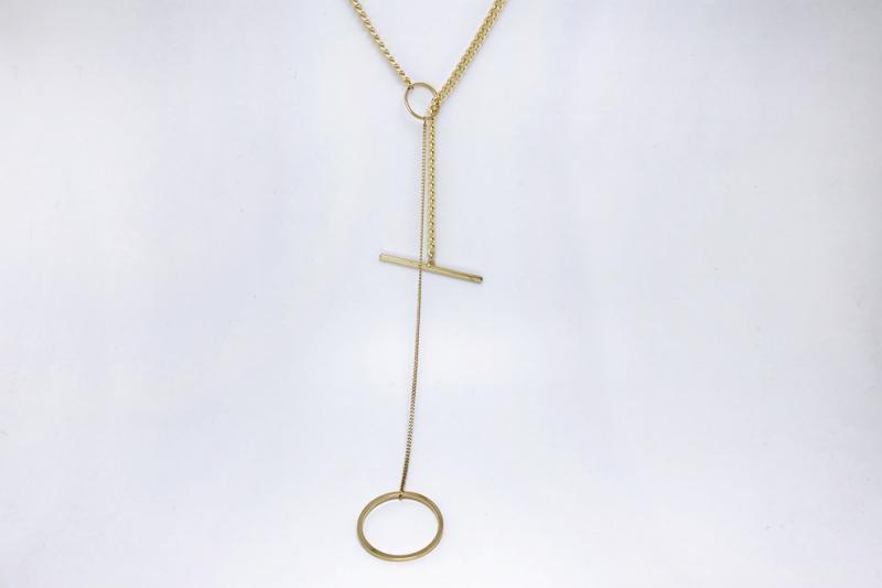 [Ozel] Point Look Necklace