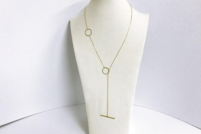 [Ozel] Romantic Mood Glossy Brass Necklace