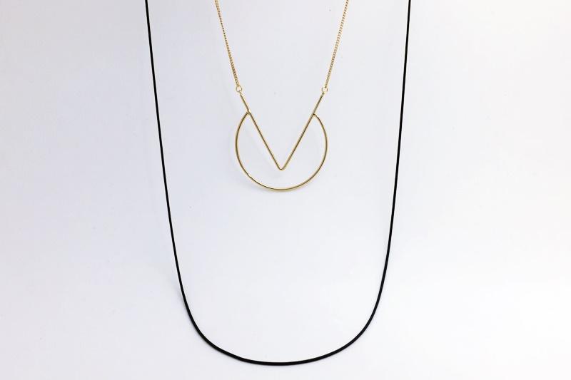 [Ozel] Layered Glossy Brass Necklace