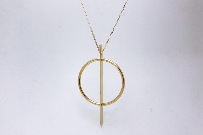 [Ozel] Sensual Glossy Brass Necklace