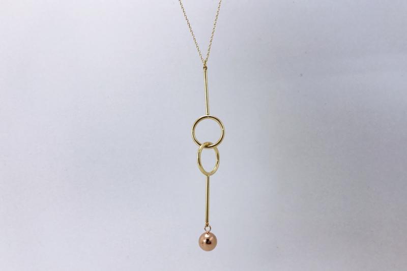 [Ozel] Luxurious Glossy Brass Necklace