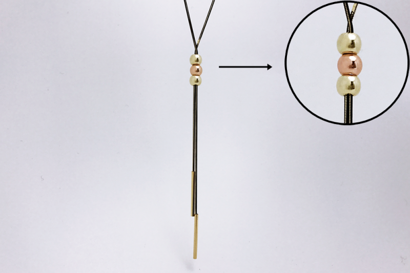 [Ozel] Glossy Chain Brass Hairpin for Wedding Guest Look
