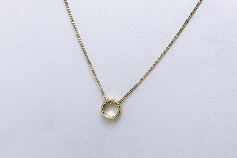[Ozel] Wedding Guest Look Glossy Brass Necklace