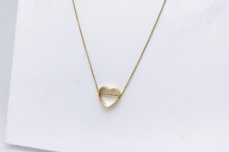 [Ozel] Vintage Vibe Glossy Brass Necklace