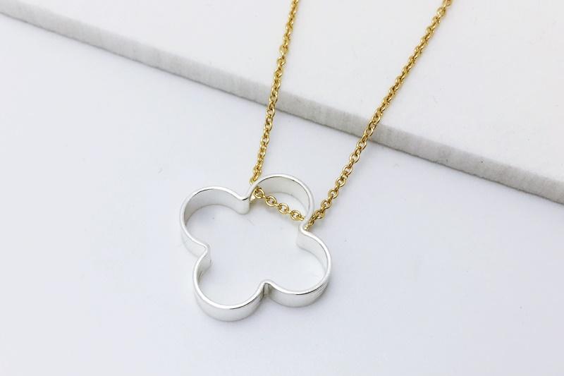 [Ozel] Glossy Brass Necklace with Daily Point [Ozel]