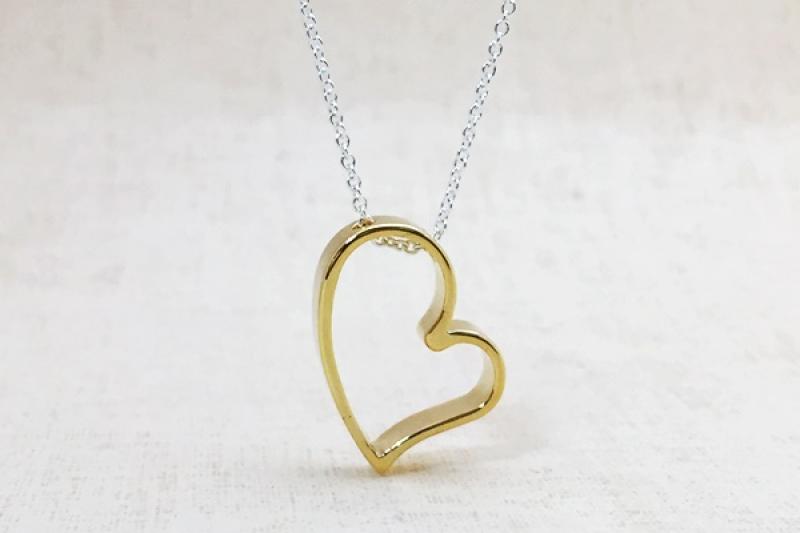 [Ozel] Statement Look Glossy Brass Necklace [