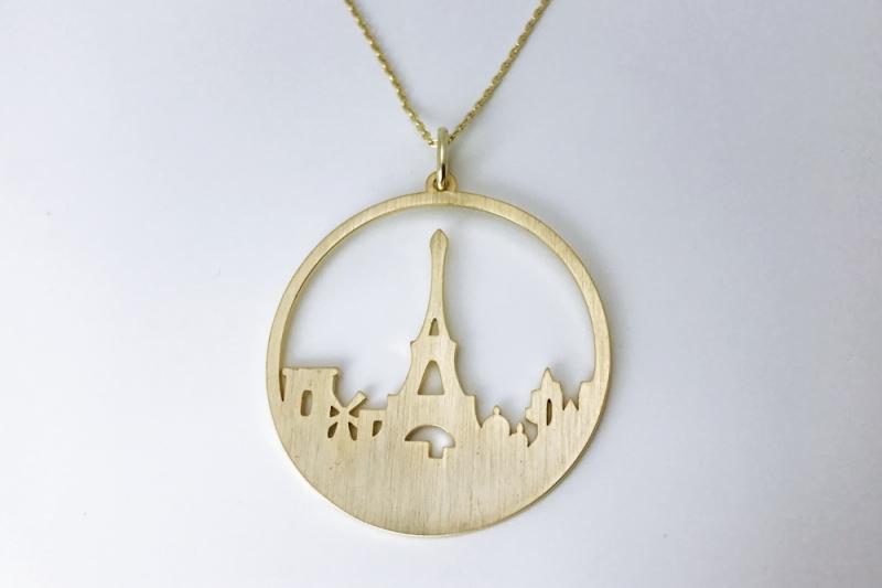 [Ozel] Feminine Matte Brass Necklace [Ozel]