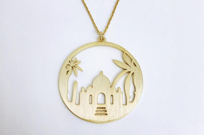 [Ozel] Romantic Mood Matte Brass Necklace