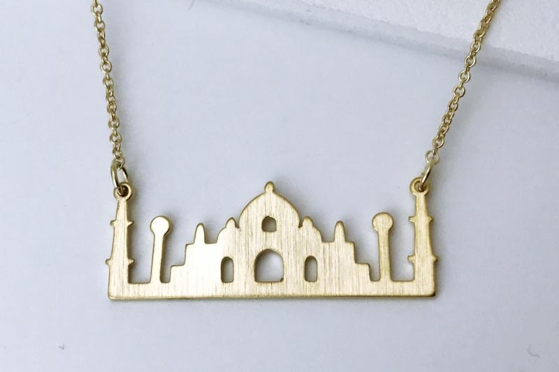 [Ozel] Simple Minimalist Matte Brass Necklace
