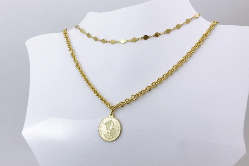 [Ozel] Elegant Coin Necklace