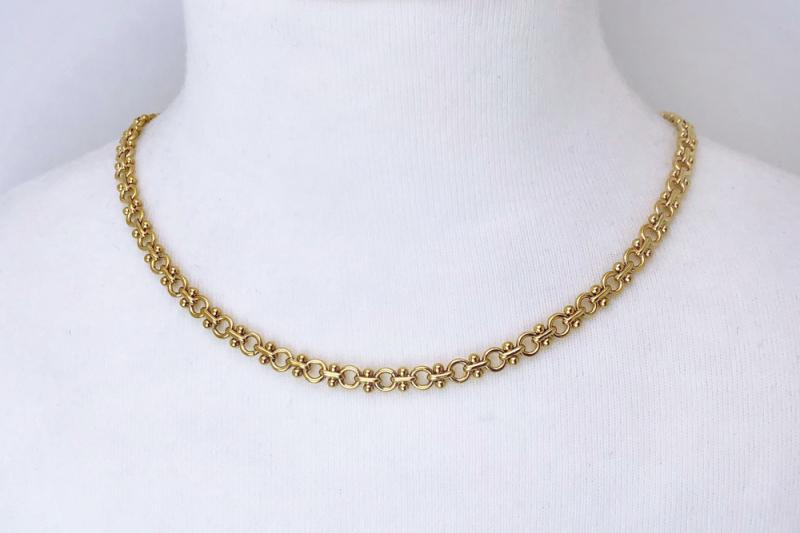 [Ozel] Daily Point Glossy Brass Necklace [Ozel]