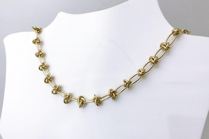 [Ozel] Trendy Glossy Brass Necklace
