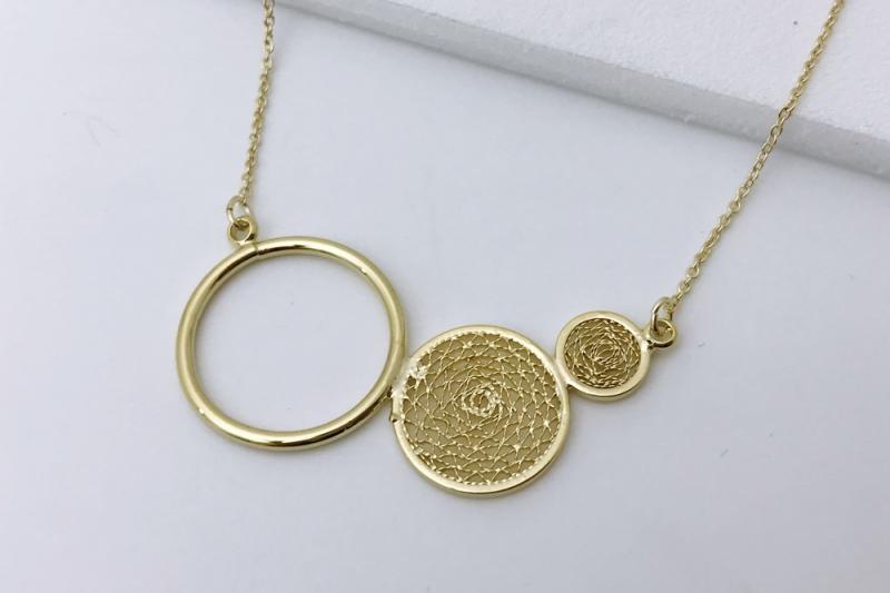 [Ozel] Point Look Necklace