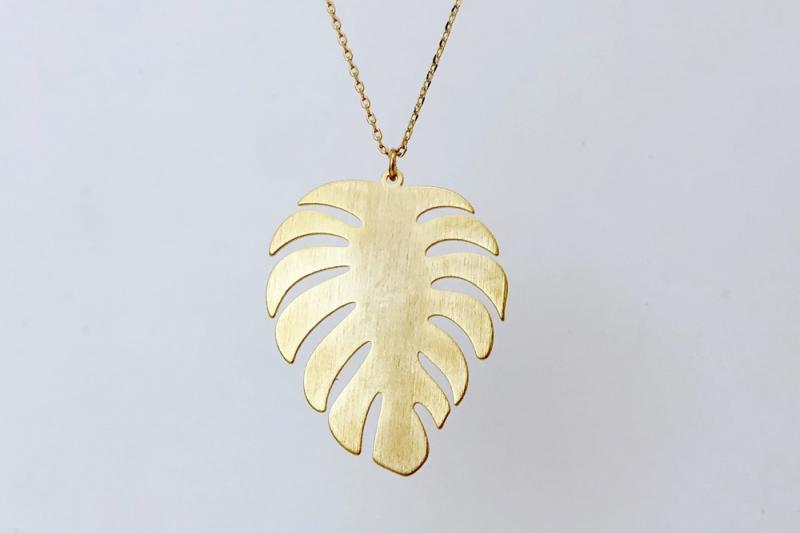 [Ozel] Wedding Guest Look Glossy Brass Necklace