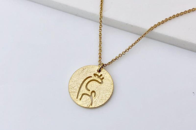 [Ozel] Unique Mood Asymmetrical Curve Necklace