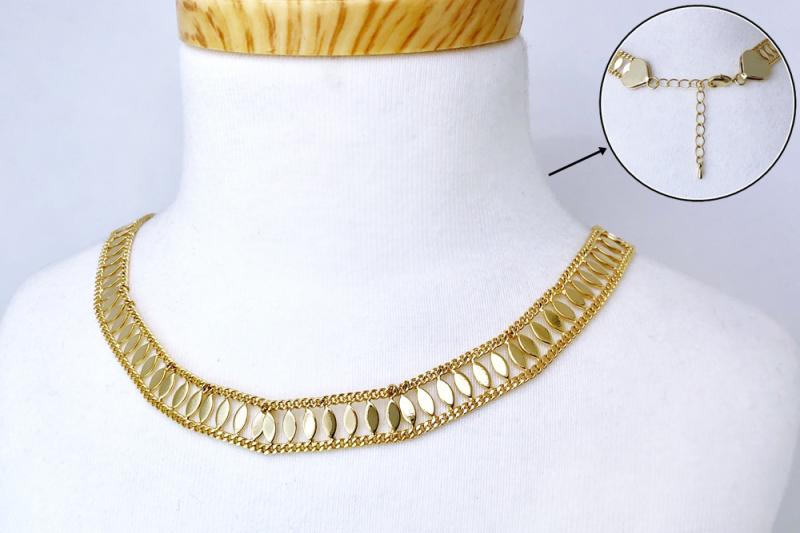 [Ozel] Romantic Mood Glossy Brass Necklace