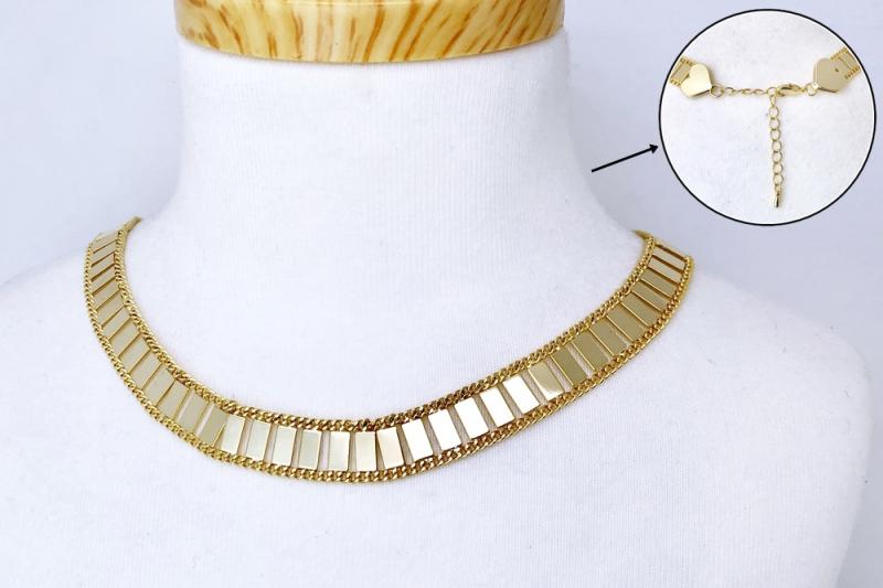 [Ozel] Trendy Glossy Brass Necklace