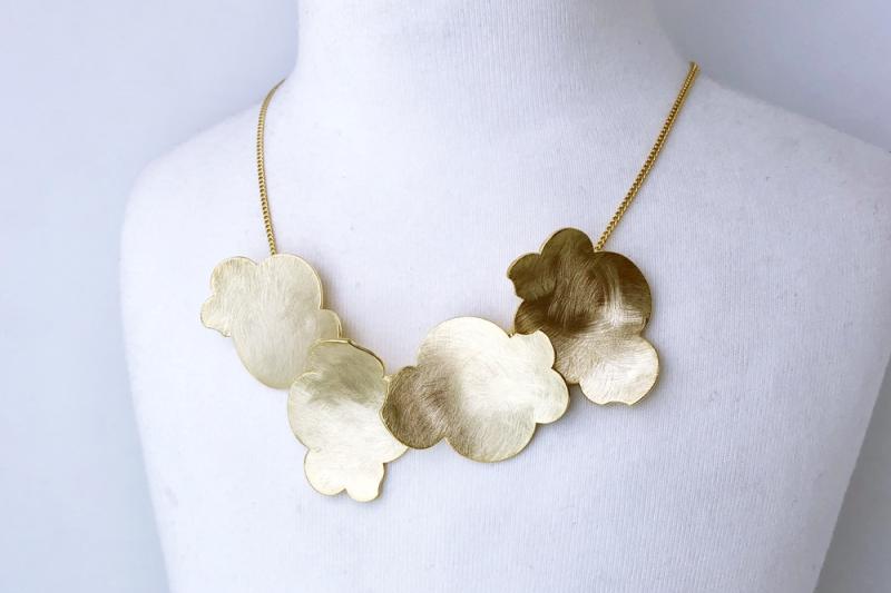 [Ozel] Feminine Asymmetrical Curve Necklace