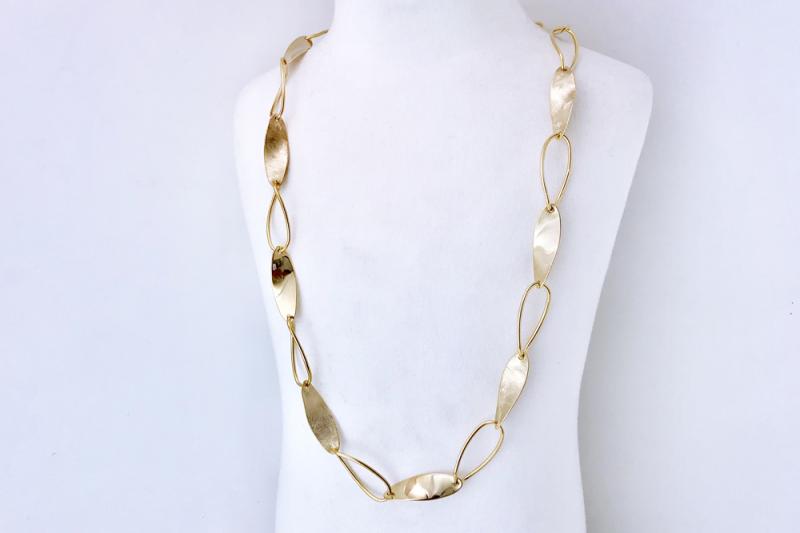 [Ozel] Sophisticated Asymmetrical Curve Necklace