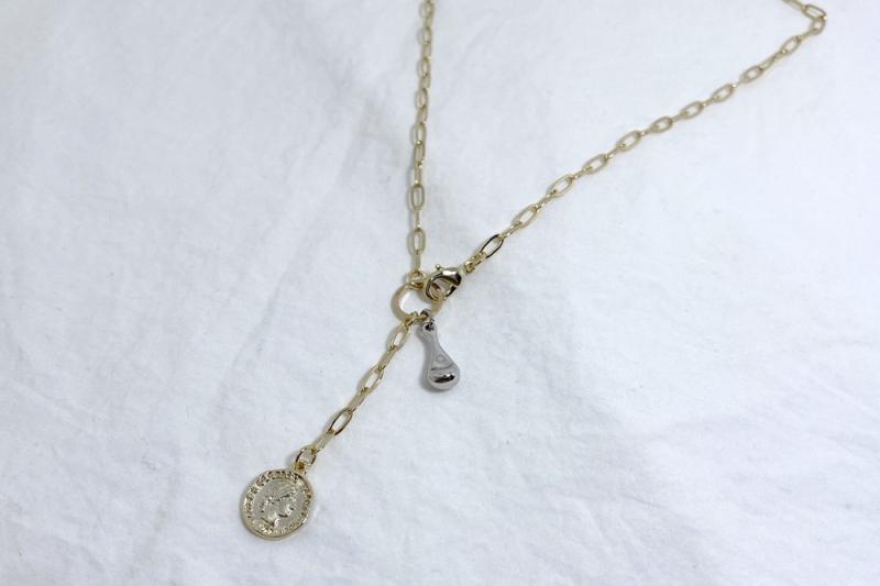 Ozel] Simple Minimal Coin Necklace [Ozel]