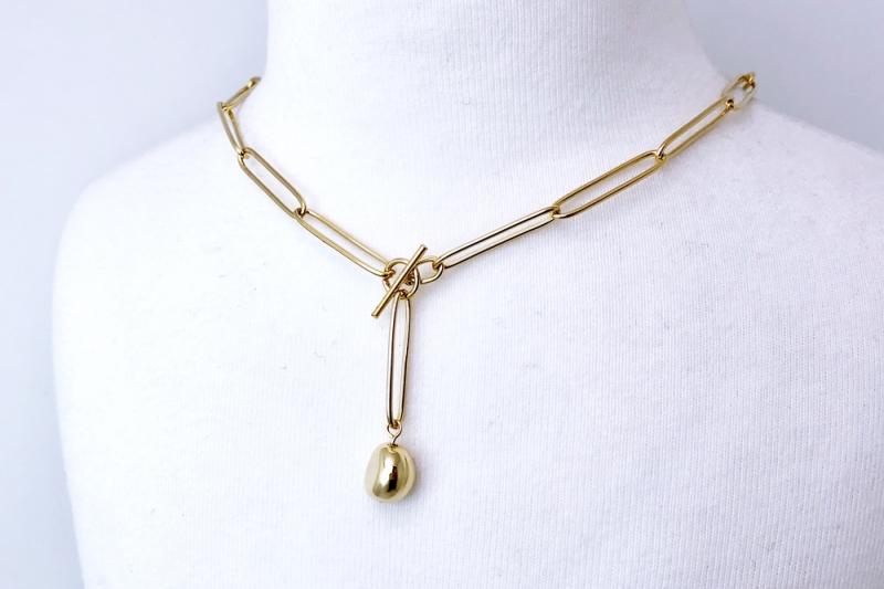 [Ozel] Sophisticated Brass Necklace