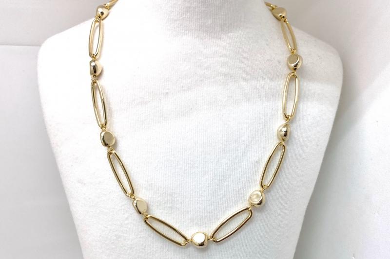 [Ozel] Layered Glossy Brass Necklace