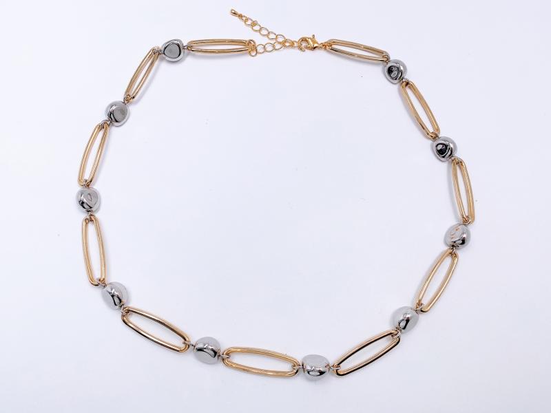 [Ozel] Vintage Vibe Glossy Brass Necklace
