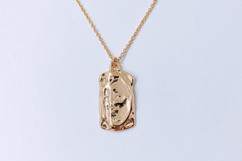 [Ozel] Layered Glossy Brass Necklace