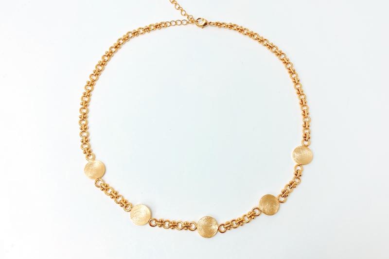 [Ozel] Chic accent asymmetrical curve necklace