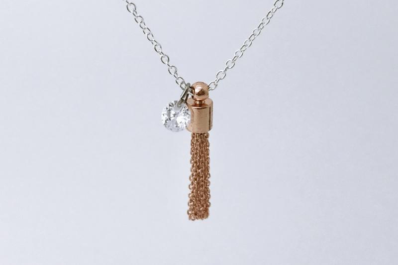 [Ozel] Shiny BRASS Cubic Zirconia Hair Accessory