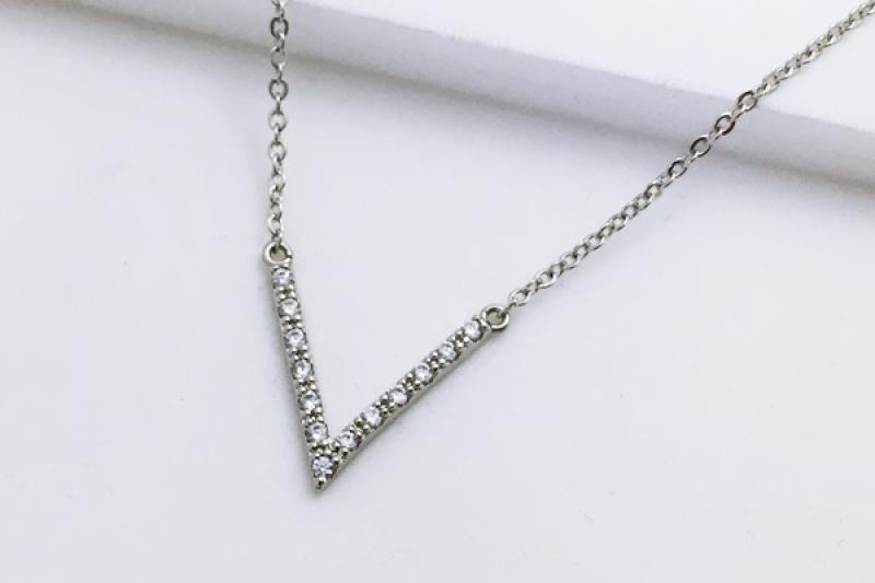 [Ozel] Layered Glossy Brass Cubic Necklace