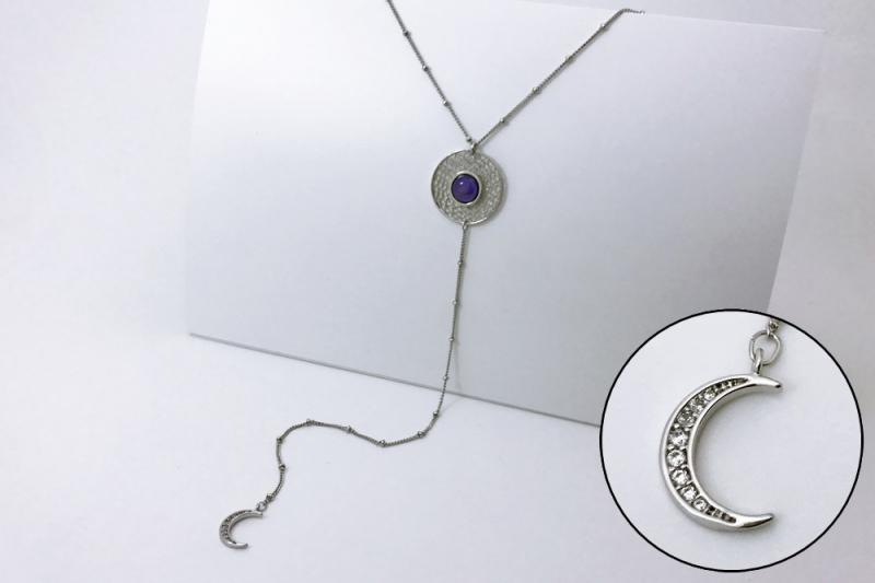 [Ozel] Trendy Glossy Brass Cubic Necklace